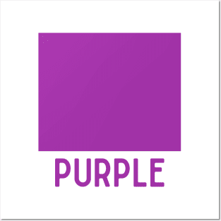 Learn Your Colours - Purple Posters and Art